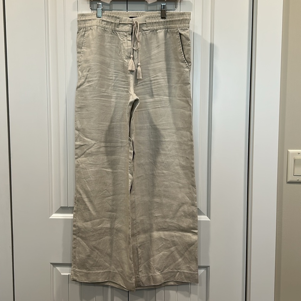 LOFT tan Linen pants - Picture 2 of 8